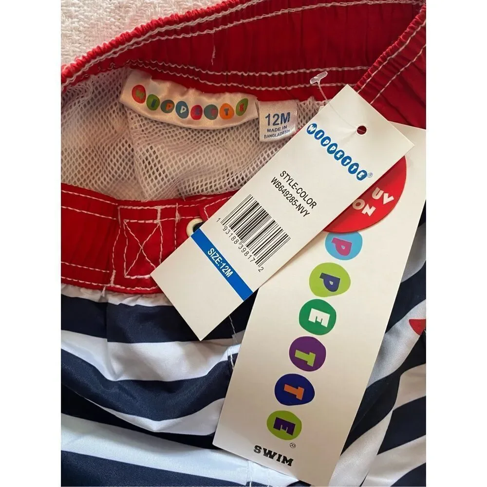 WIPPETTE 12M Boys Swim TRUNKS. NWT